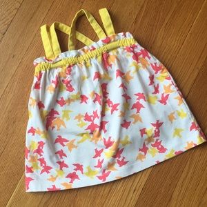 Hanna Andersson pink and yellow bird tank
